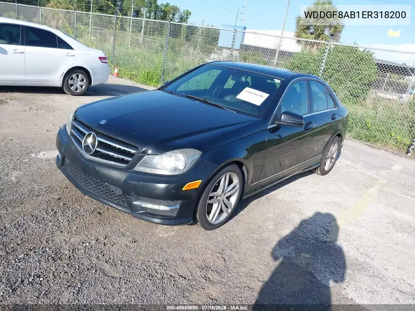 2014 Mercedes-Benz C 300 Sport 4Matic VIN: WDDGF8AB1ER318200 Lot: 45655698