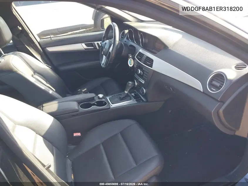 2014 Mercedes-Benz C 300 Sport 4Matic VIN: WDDGF8AB1ER318200 Lot: 45655698
