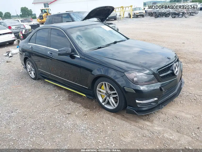 2014 Mercedes-Benz C 300 Sport 4Matic VIN: WDDGF8AB0ER325347 Lot: 45678093