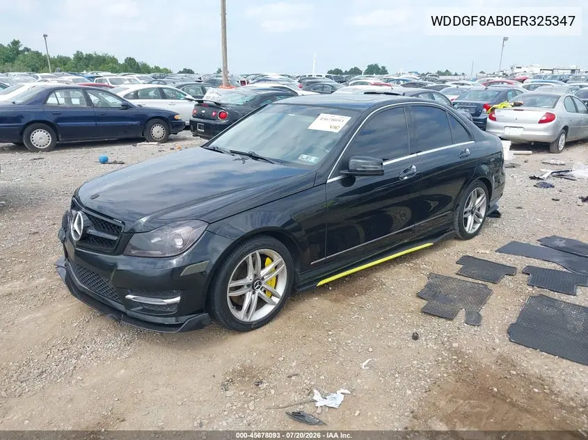 2014 Mercedes-Benz C 300 Sport 4Matic VIN: WDDGF8AB0ER325347 Lot: 45678093