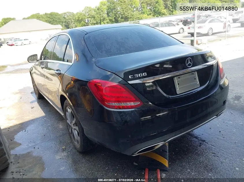 2015 Mercedes-Benz C 300 4Matic/Luxury 4Matic/Sport 4Matic VIN: 55SWF4KB4FU014880 Lot: 45156271