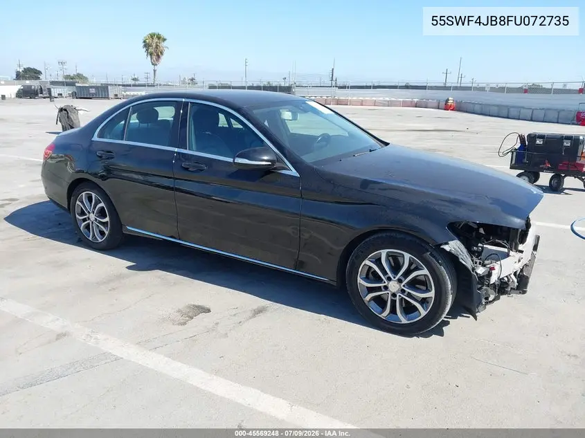 2015 Mercedes-Benz C 300 VIN: 55SWF4JB8FU072735 Lot: 45569248