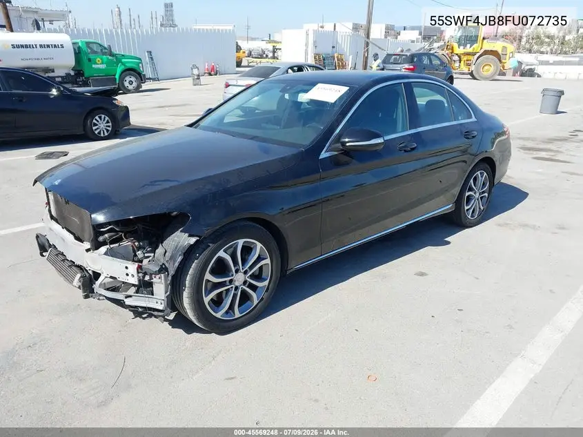 2015 Mercedes-Benz C 300 VIN: 55SWF4JB8FU072735 Lot: 45569248