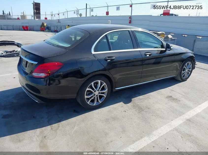 2015 Mercedes-Benz C 300 VIN: 55SWF4JB8FU072735 Lot: 45569248
