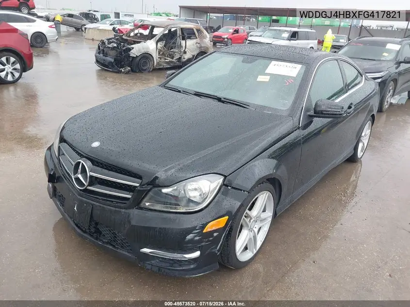 2015 Mercedes-Benz C 250 VIN: WDDGJ4HBXFG417821 Lot: 45573520