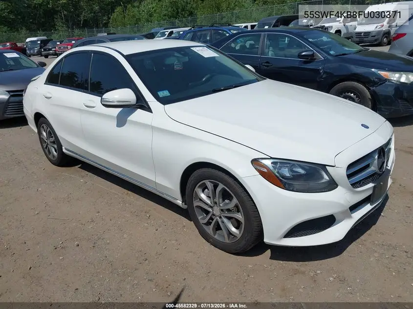 2015 Mercedes-Benz C 300 4Matic VIN: 55SWF4KB8FU030371 Lot: 45582329