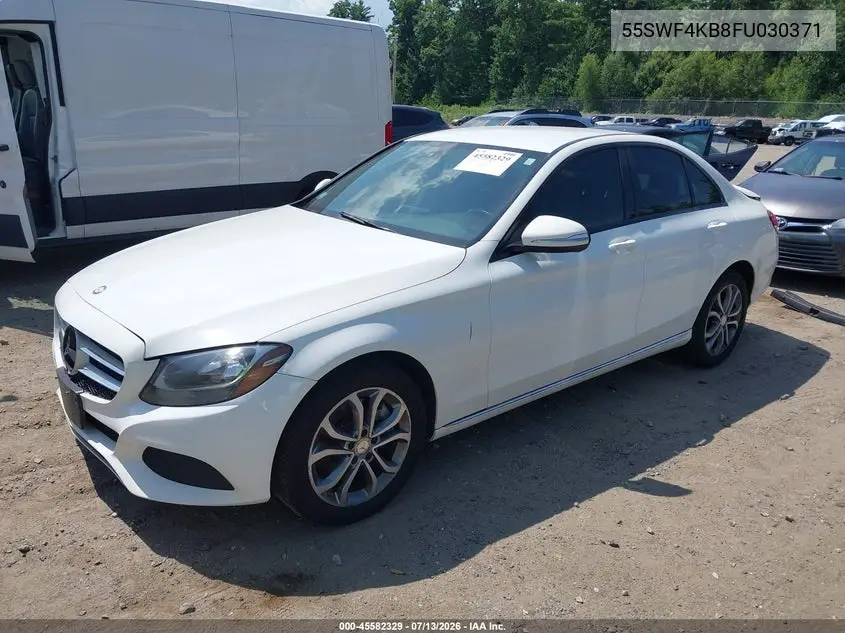 2015 Mercedes-Benz C 300 4Matic VIN: 55SWF4KB8FU030371 Lot: 45582329