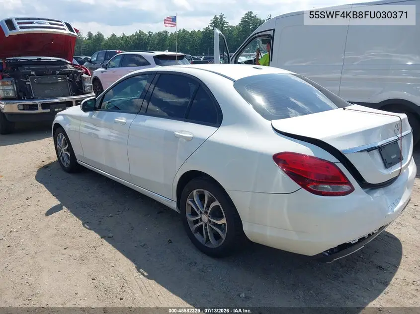 2015 Mercedes-Benz C 300 4Matic VIN: 55SWF4KB8FU030371 Lot: 45582329