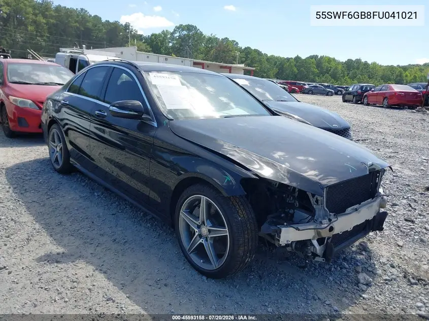 2015 Mercedes-Benz C 400 4Matic VIN: 55SWF6GB8FU041021 Lot: 45593158
