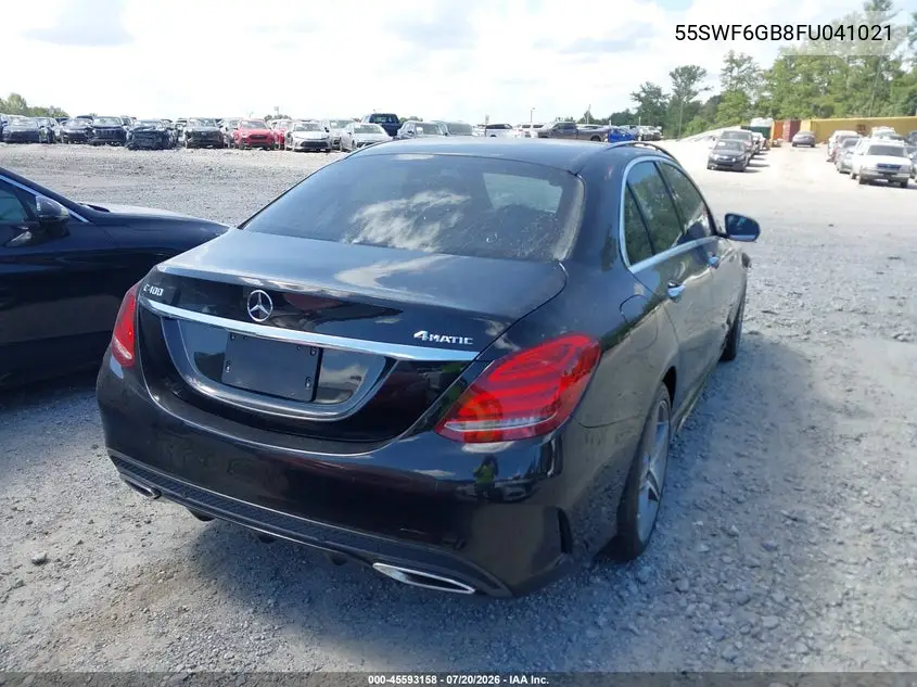 2015 Mercedes-Benz C 400 4Matic VIN: 55SWF6GB8FU041021 Lot: 45593158