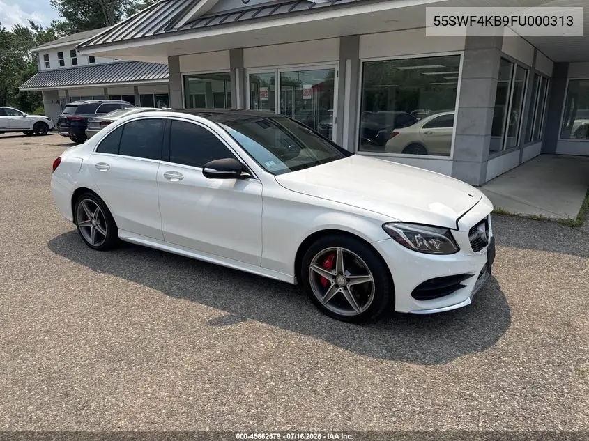 2015 Mercedes-Benz C 300 Sport 4Matic VIN: 55SWF4KB9FU000313 Lot: 45662579