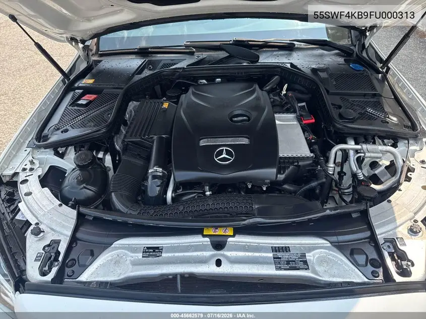 2015 Mercedes-Benz C 300 Sport 4Matic VIN: 55SWF4KB9FU000313 Lot: 45662579