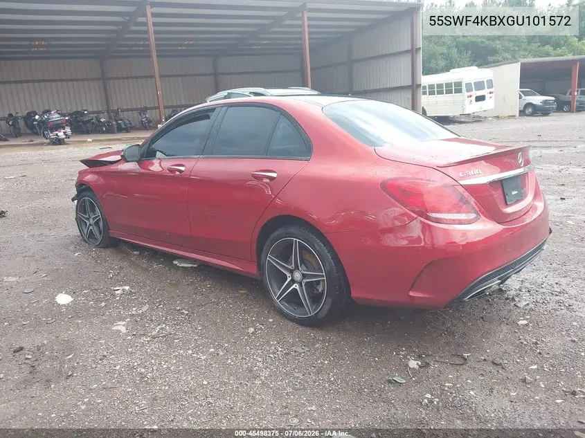 2016 Mercedes-Benz C 300 Sport 4Matic VIN: 55SWF4KBXGU101572 Lot: 45498375