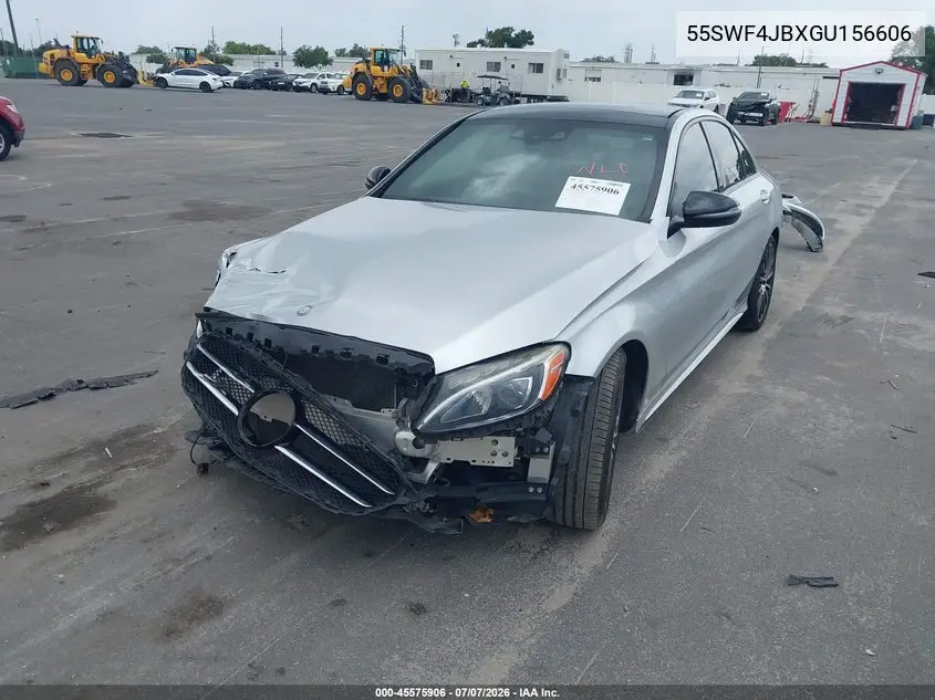 2016 Mercedes-Benz C 300 Sport VIN: 55SWF4JBXGU156606 Lot: 45575906