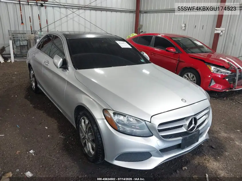 2016 Mercedes-Benz C 300 4Matic VIN: 55SWF4KBXGU174523 Lot: 45634502