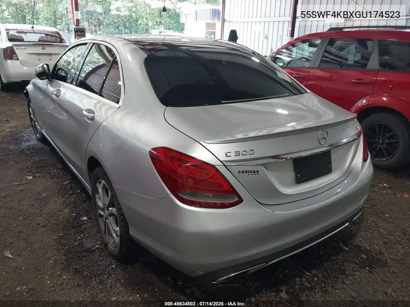2016 Mercedes-Benz C 300 4Matic VIN: 55SWF4KBXGU174523 Lot: 45634502