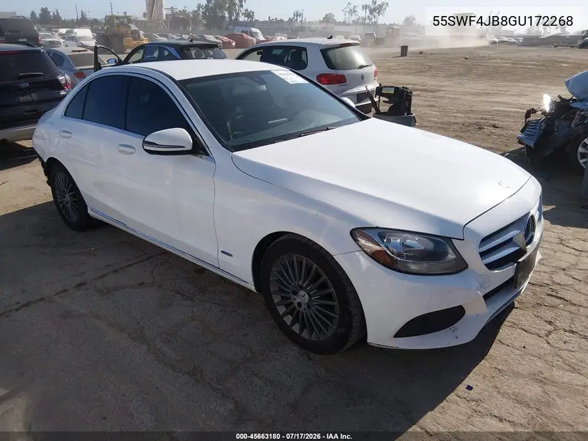 2016 Mercedes-Benz C 300 VIN: 55SWF4JB8GU172268 Lot: 45663180