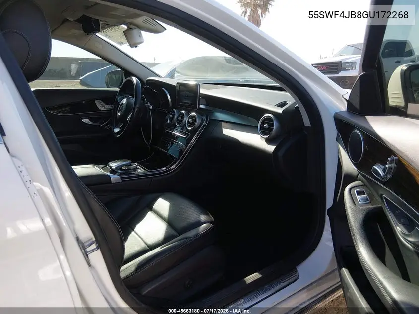 2016 Mercedes-Benz C 300 VIN: 55SWF4JB8GU172268 Lot: 45663180