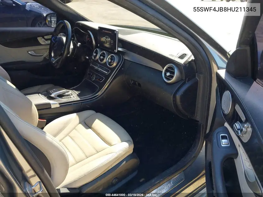 55SWF4JB8HU211345 2017 Mercedes-Benz C 300 Sport