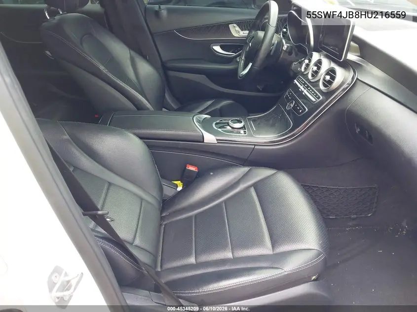 2017 Mercedes-Benz C 300 VIN: 55SWF4JB8HU216559 Lot: 45345209