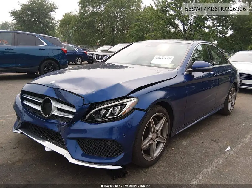 2017 Mercedes-Benz C 300 4Matic/Luxury 4Matic/Sport 4Matic VIN: 55SWF4KB6HU206336 Lot: 45636607