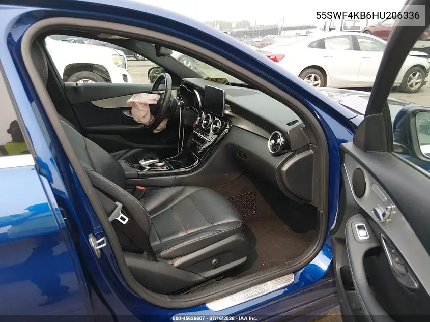 2017 Mercedes-Benz C 300 4Matic/Luxury 4Matic/Sport 4Matic VIN: 55SWF4KB6HU206336 Lot: 45636607