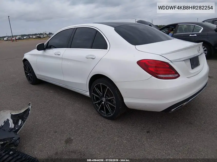 2017 Mercedes-Benz C 300 4Matic VIN: WDDWF4KB8HR282254 Lot: 45644206