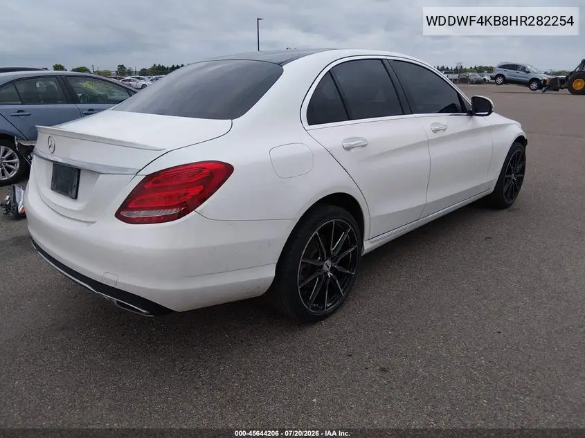 2017 Mercedes-Benz C 300 4Matic VIN: WDDWF4KB8HR282254 Lot: 45644206