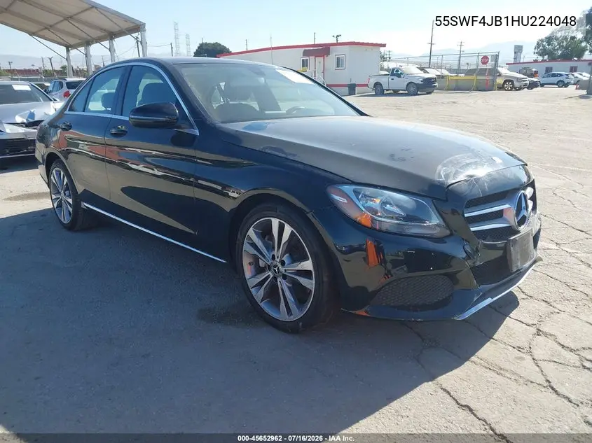 2017 Mercedes-Benz C 300 VIN: 55SWF4JB1HU224048 Lot: 45652962