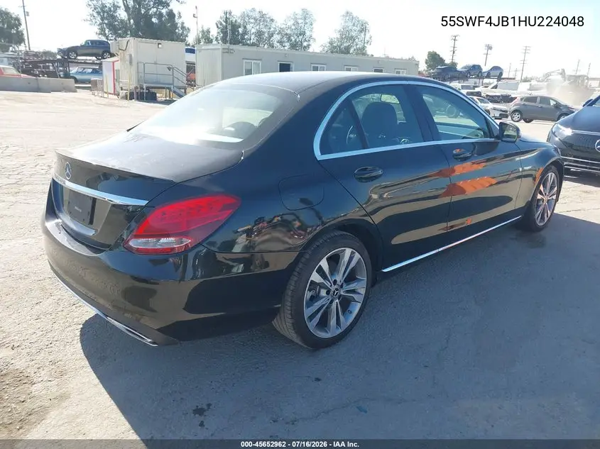 2017 Mercedes-Benz C 300 VIN: 55SWF4JB1HU224048 Lot: 45652962