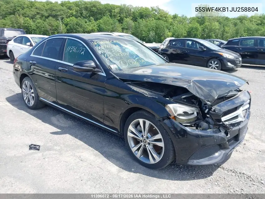 55SWF4KB1JU258804 2018 Mercedes-Benz C 300 4Matic
