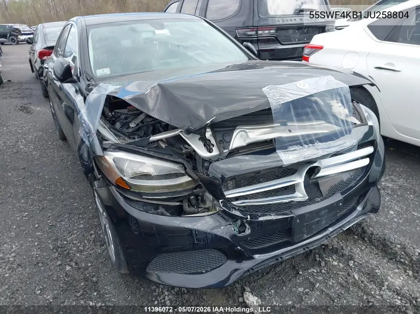 55SWF4KB1JU258804 2018 Mercedes-Benz C 300 4Matic