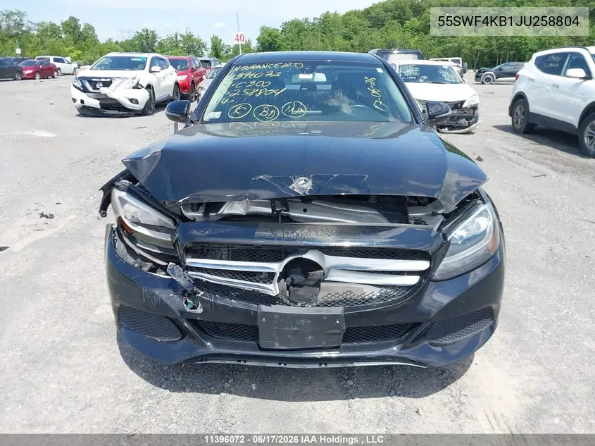 55SWF4KB1JU258804 2018 Mercedes-Benz C 300 4Matic