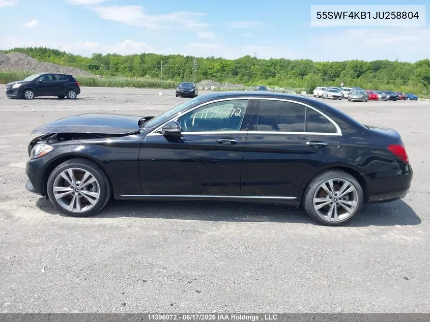 55SWF4KB1JU258804 2018 Mercedes-Benz C 300 4Matic