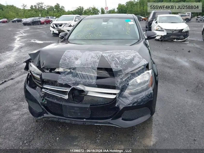 55SWF4KB1JU258804 2018 Mercedes-Benz C 300 4Matic