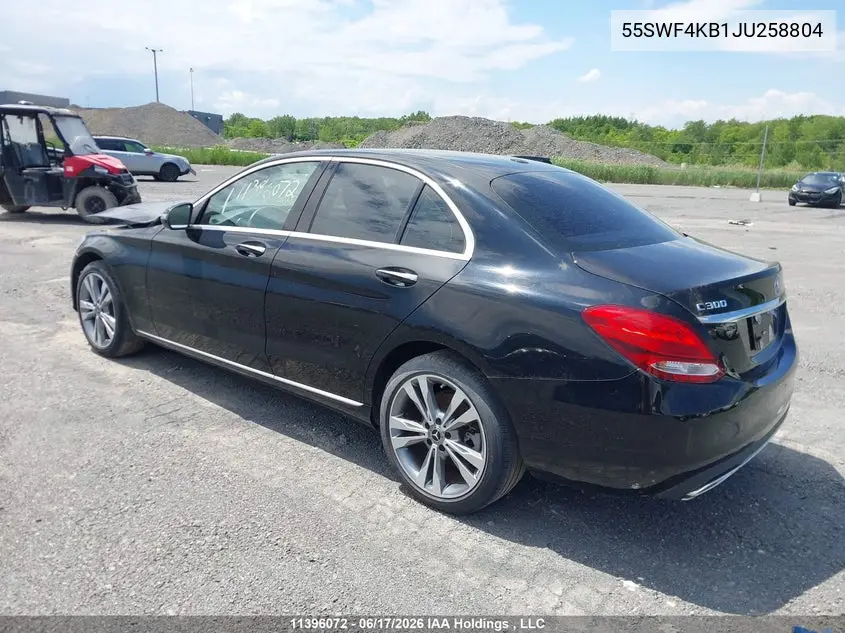 55SWF4KB1JU258804 2018 Mercedes-Benz C 300 4Matic