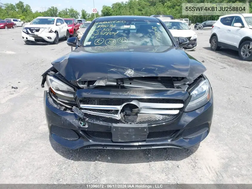 55SWF4KB1JU258804 2018 Mercedes-Benz C 300 4Matic