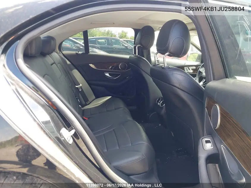 55SWF4KB1JU258804 2018 Mercedes-Benz C 300 4Matic