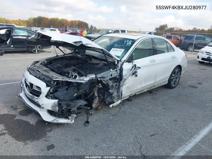 55SWF4KBXJU280977 2018 Mercedes-Benz C 300 4Matic