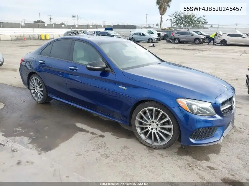 55SWF4JB5JU245457 2018 Mercedes-Benz C 300
