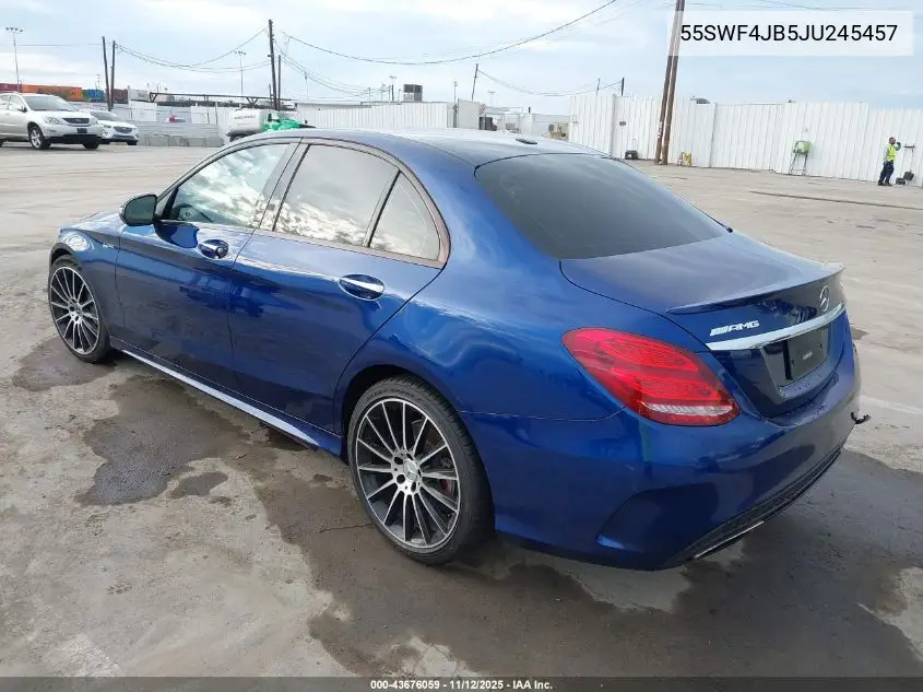 55SWF4JB5JU245457 2018 Mercedes-Benz C 300