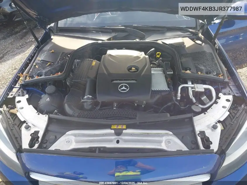 WDDWF4KB3JR377987 2018 Mercedes-Benz C 300 4Matic