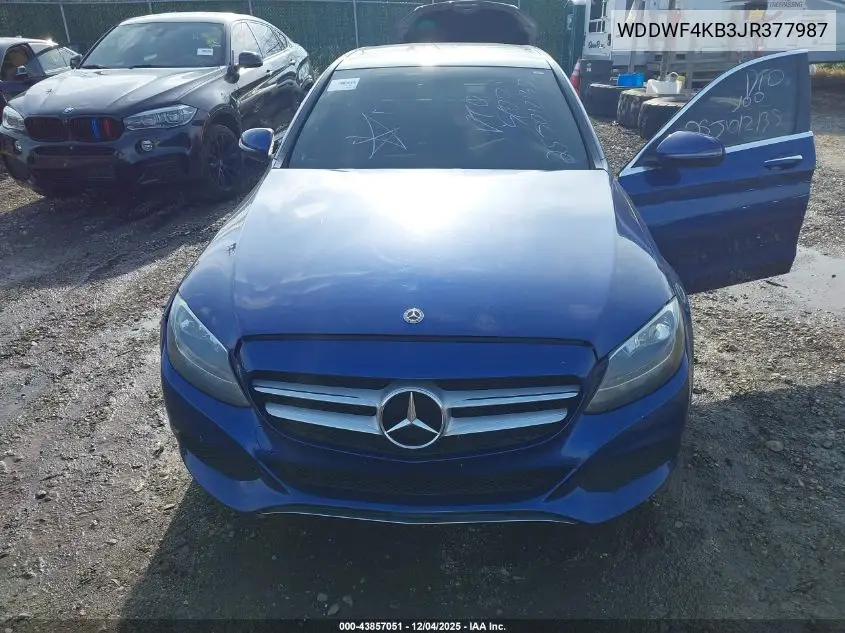WDDWF4KB3JR377987 2018 Mercedes-Benz C 300 4Matic