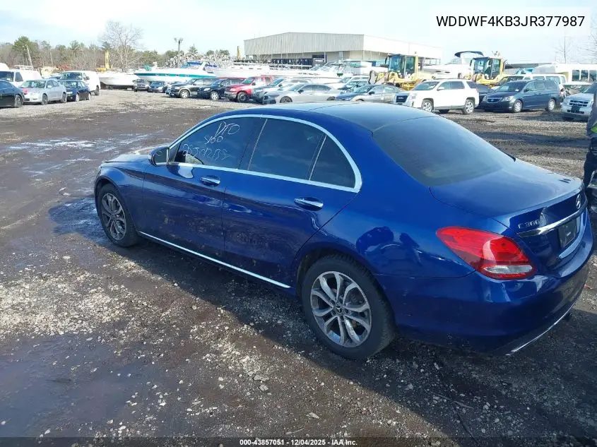 WDDWF4KB3JR377987 2018 Mercedes-Benz C 300 4Matic