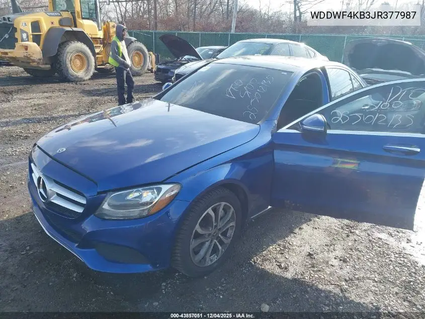 WDDWF4KB3JR377987 2018 Mercedes-Benz C 300 4Matic
