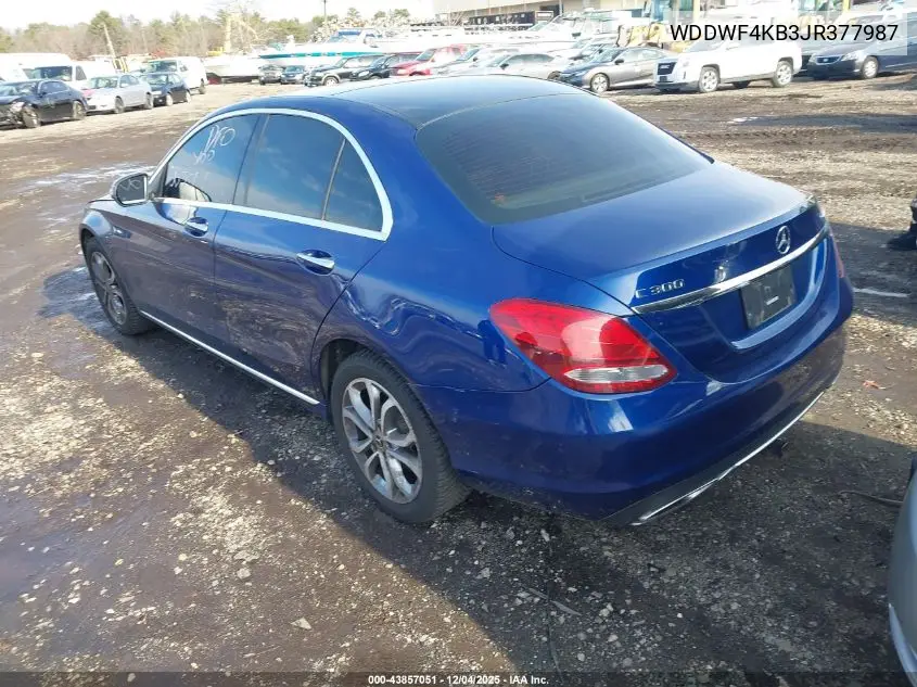 WDDWF4KB3JR377987 2018 Mercedes-Benz C 300 4Matic