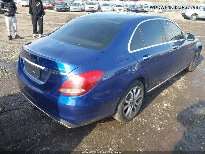 WDDWF4KB3JR377987 2018 Mercedes-Benz C 300 4Matic