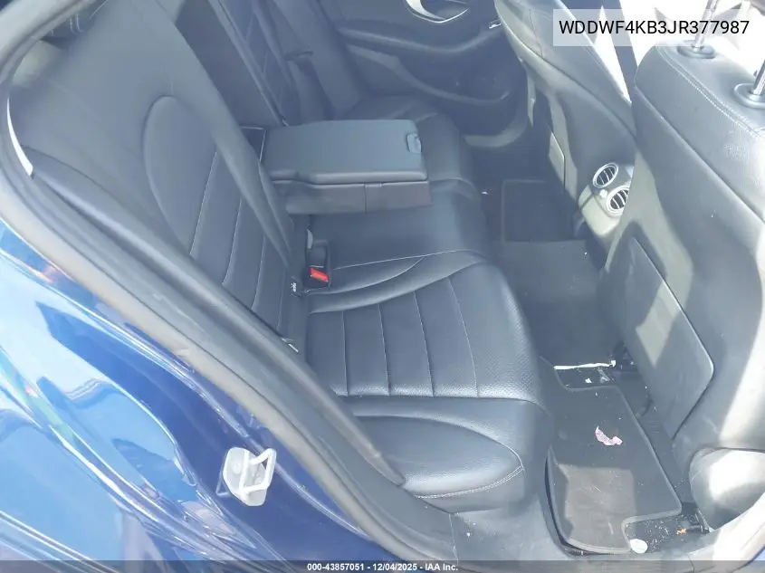 WDDWF4KB3JR377987 2018 Mercedes-Benz C 300 4Matic