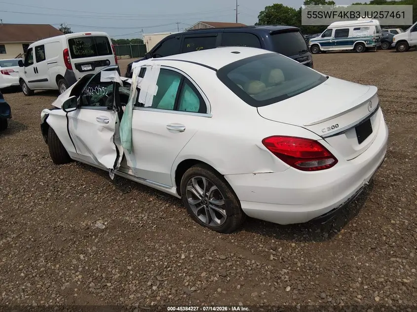 2018 Mercedes-Benz C 300 4Matic VIN: 55SWF4KB3JU257461 Lot: 45384227