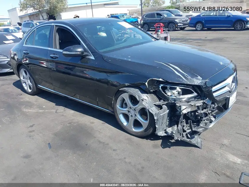 2018 Mercedes-Benz C 300 VIN: 55SWF4JB8JU263080 Lot: 45443341